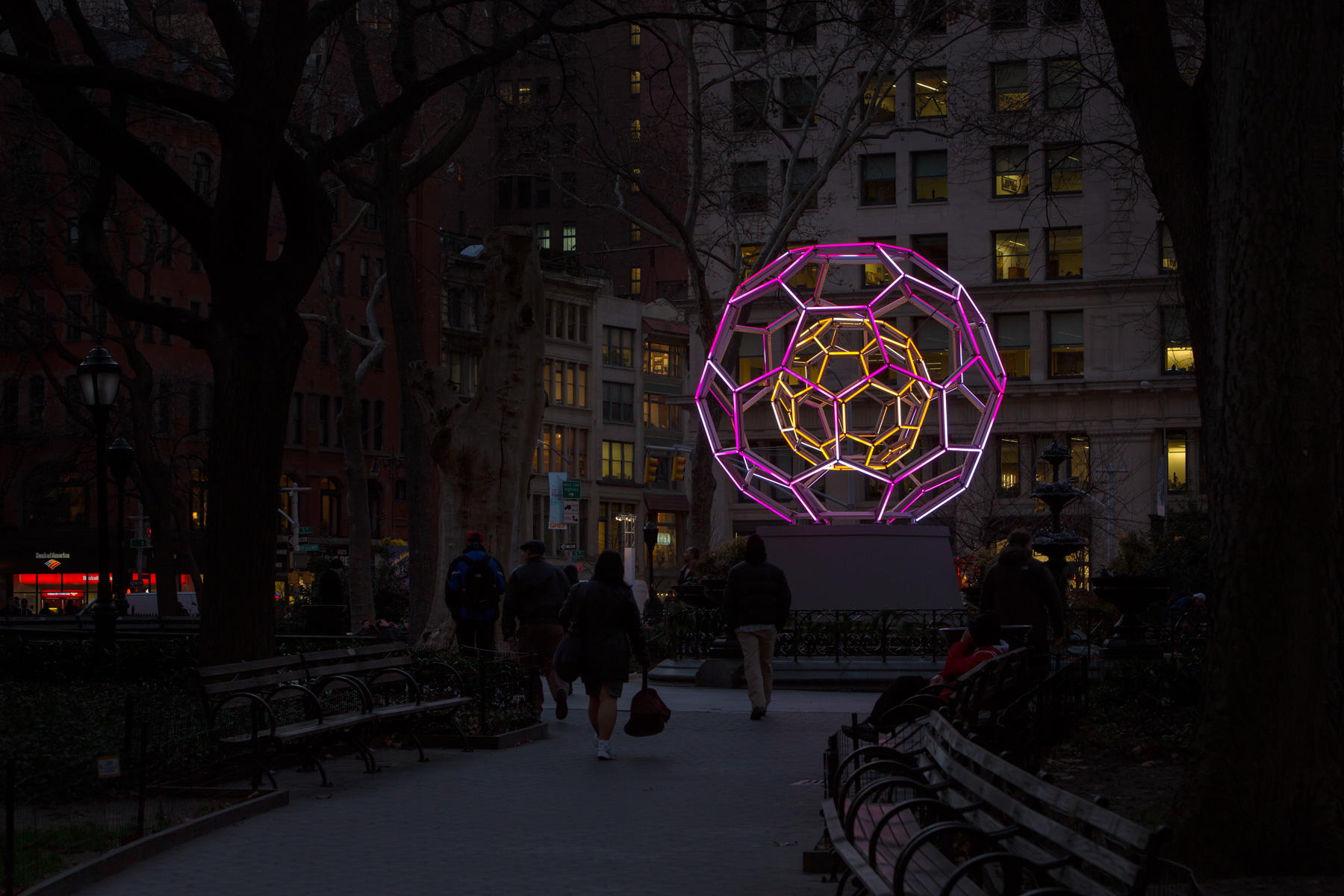 Buckyball Sculpture in NYC